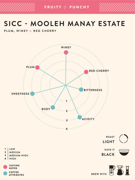 SICC Mooleh Manay Estate Whole Bean 500g