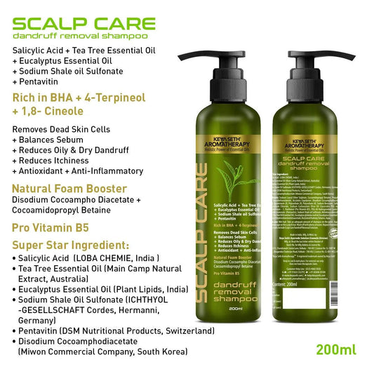 Anti Dandruff Treatment Kit–Shampoo & Solution with Salicylic, Tea Tree & Pentavitin 320ml