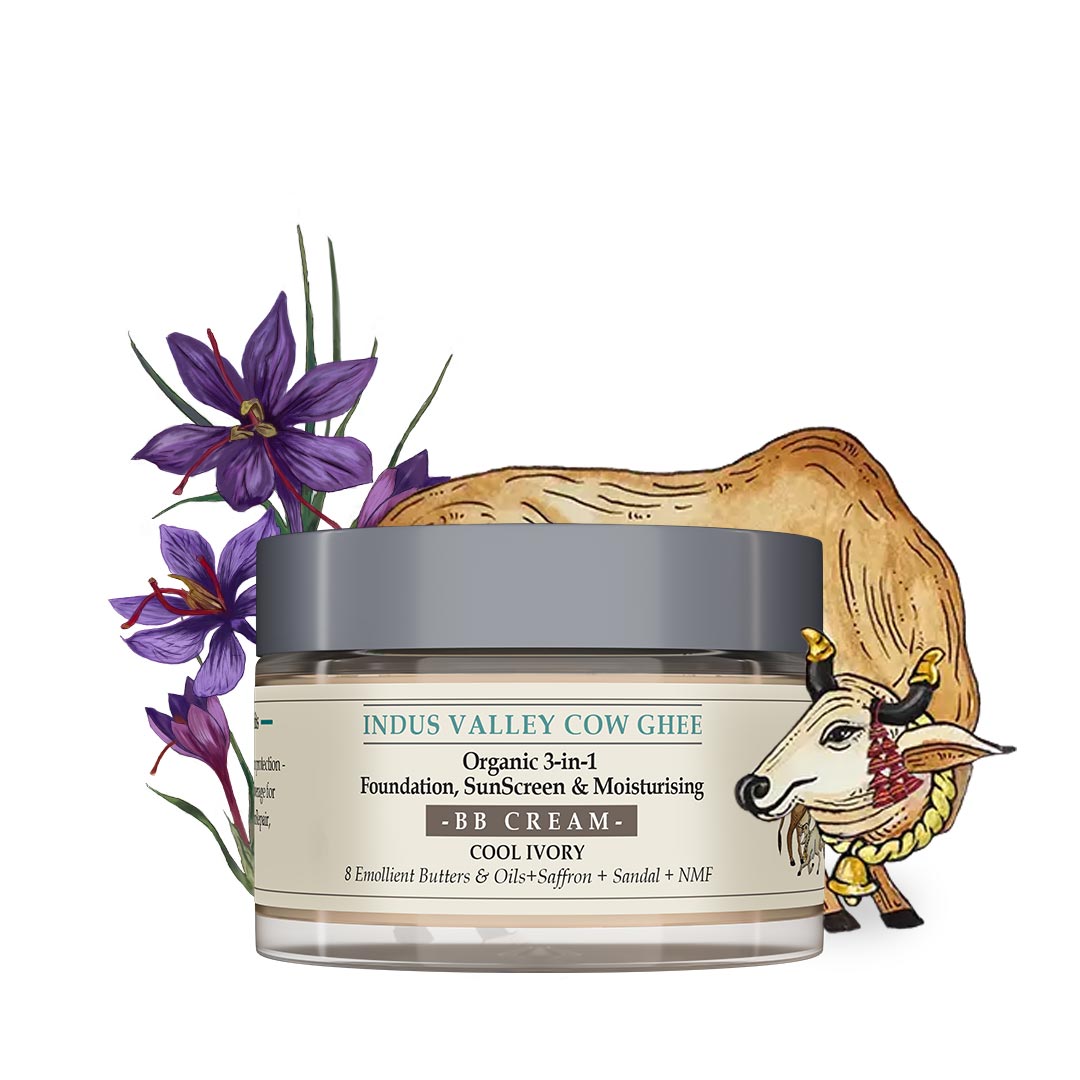 Indus Valley Cow Ghee BB Cream Cool Ivory 30ml
