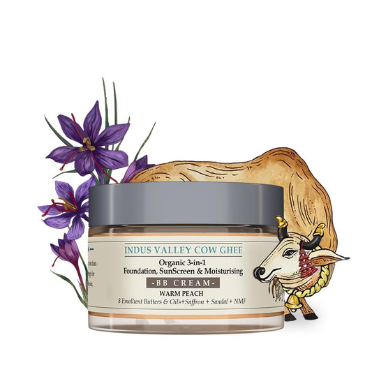Indus Valley Cow Ghee BB Cream Warm Peach 30ml