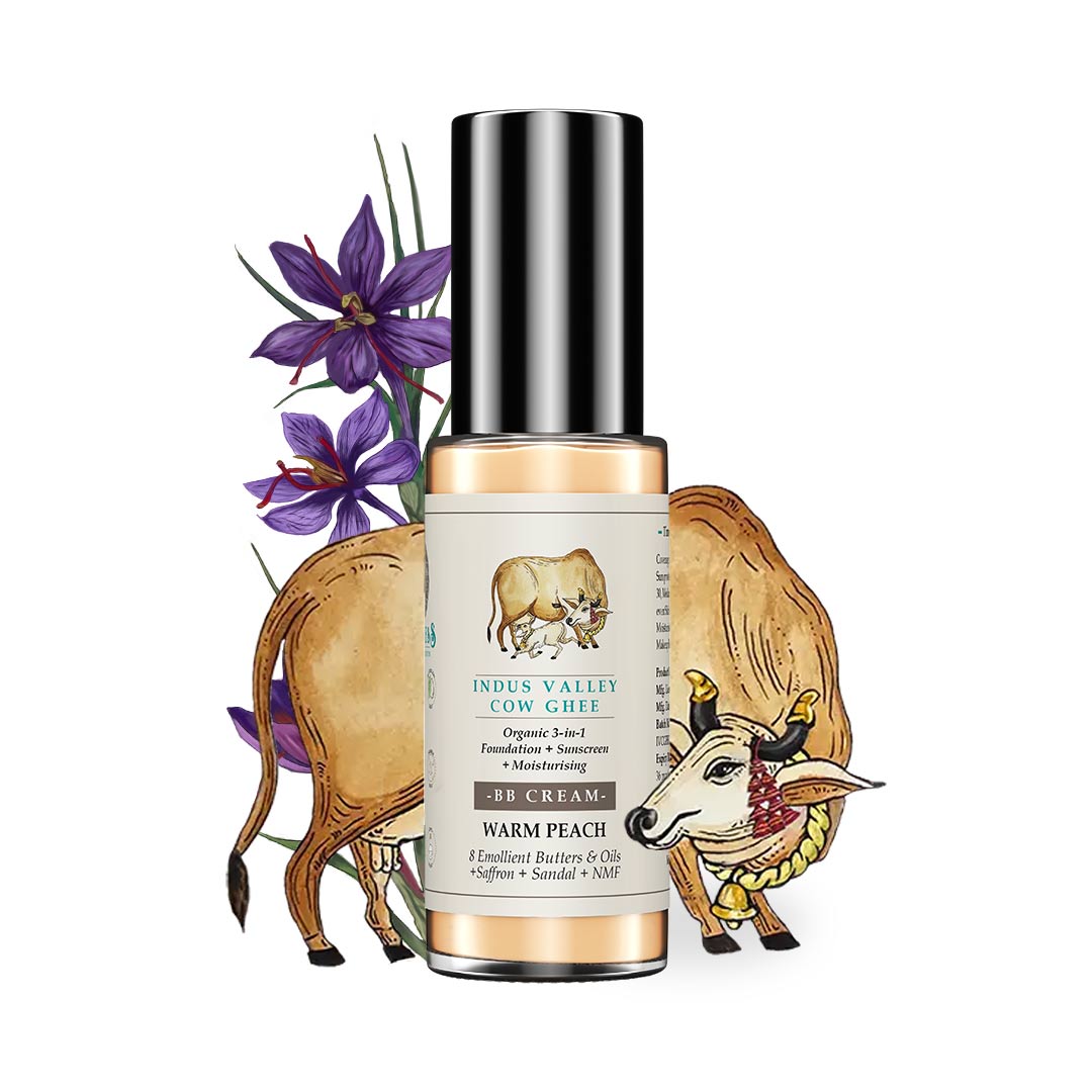 Indus Valley Cow Ghee BB Cream Warm Peach 55ml