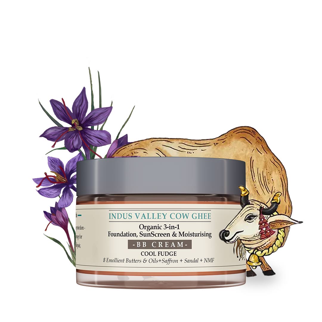 Indus Valley Cow Ghee BB Cream Cool Fudge 30ml
