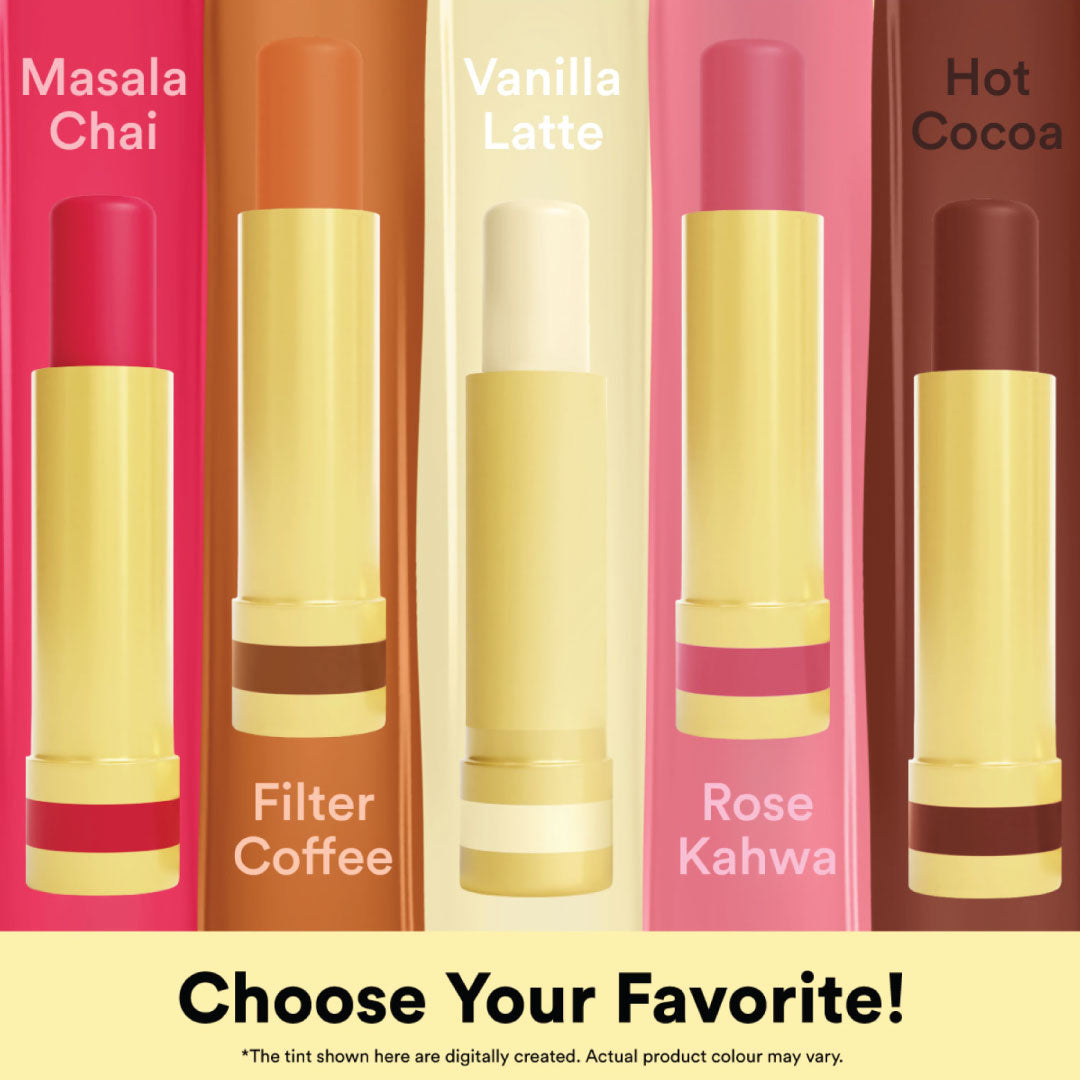 Masala Chai Lip Balm Moisture Seal & Nostalgic Flavor Shine 4gm
