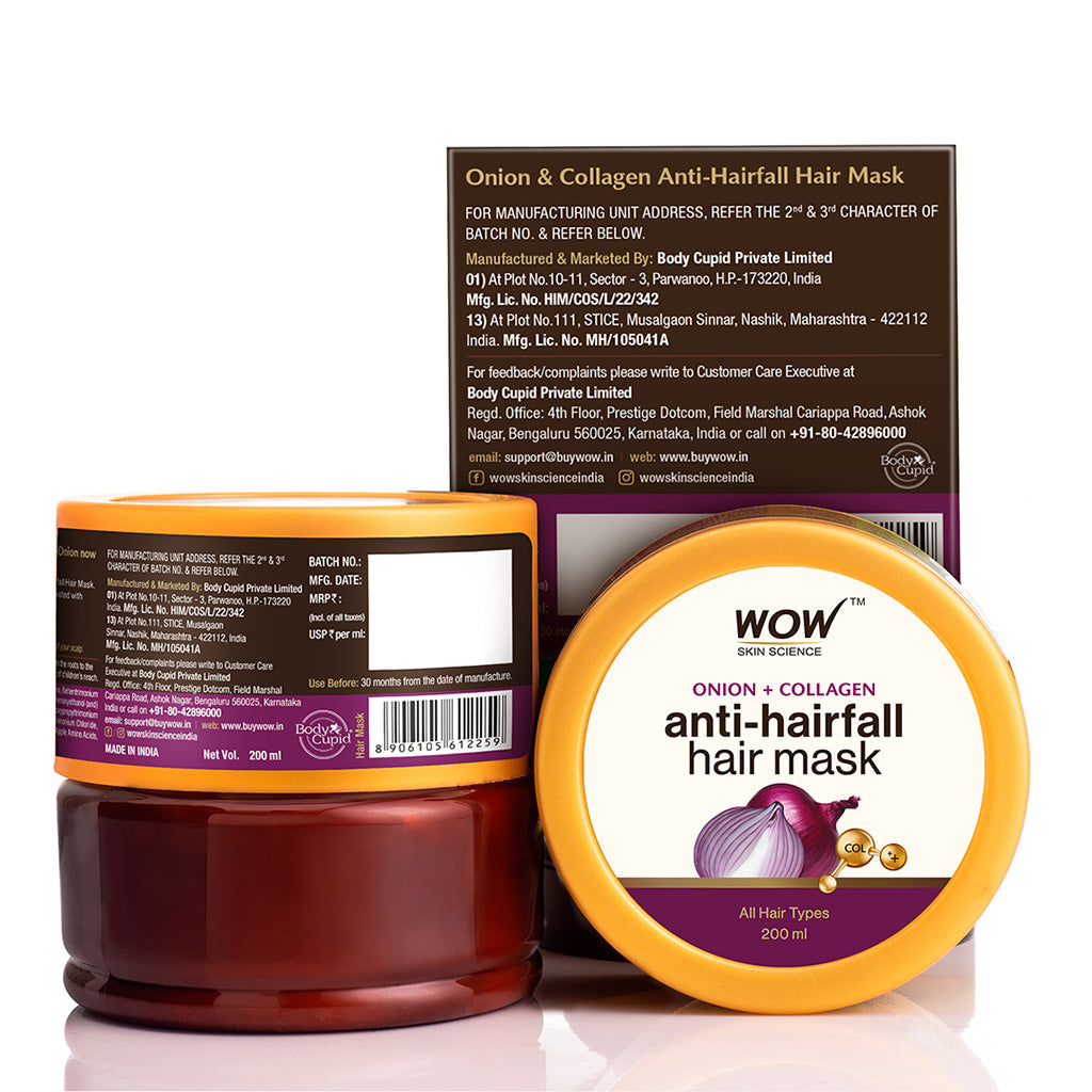 Onion & Collagen Hair Mask Anti-Hair Fall & Strengthening 200ml