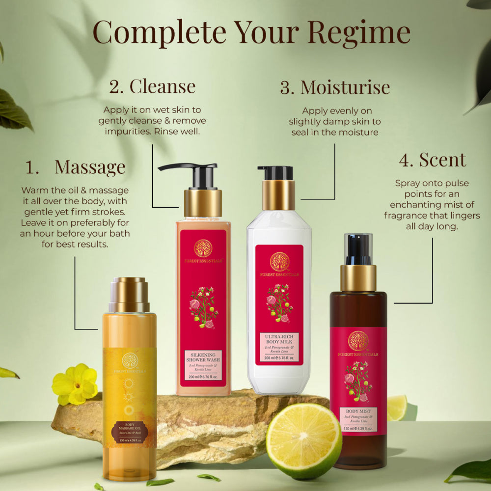 Body Massage Oil Sweet Lime & Basil 130ml