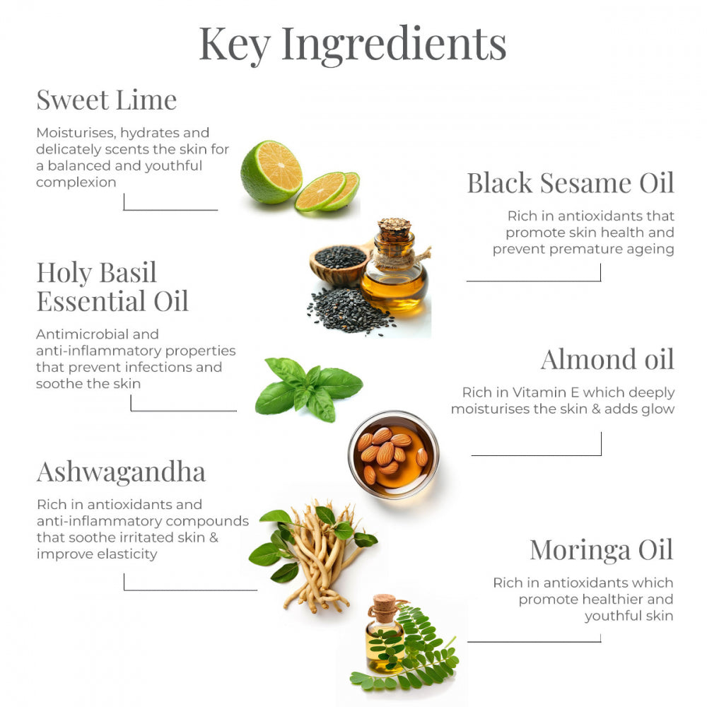 Body Massage Oil Sweet Lime & Basil 130ml