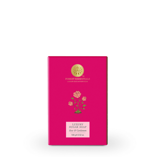 Luxury Sugar Soap Rose & Cardamom 100g