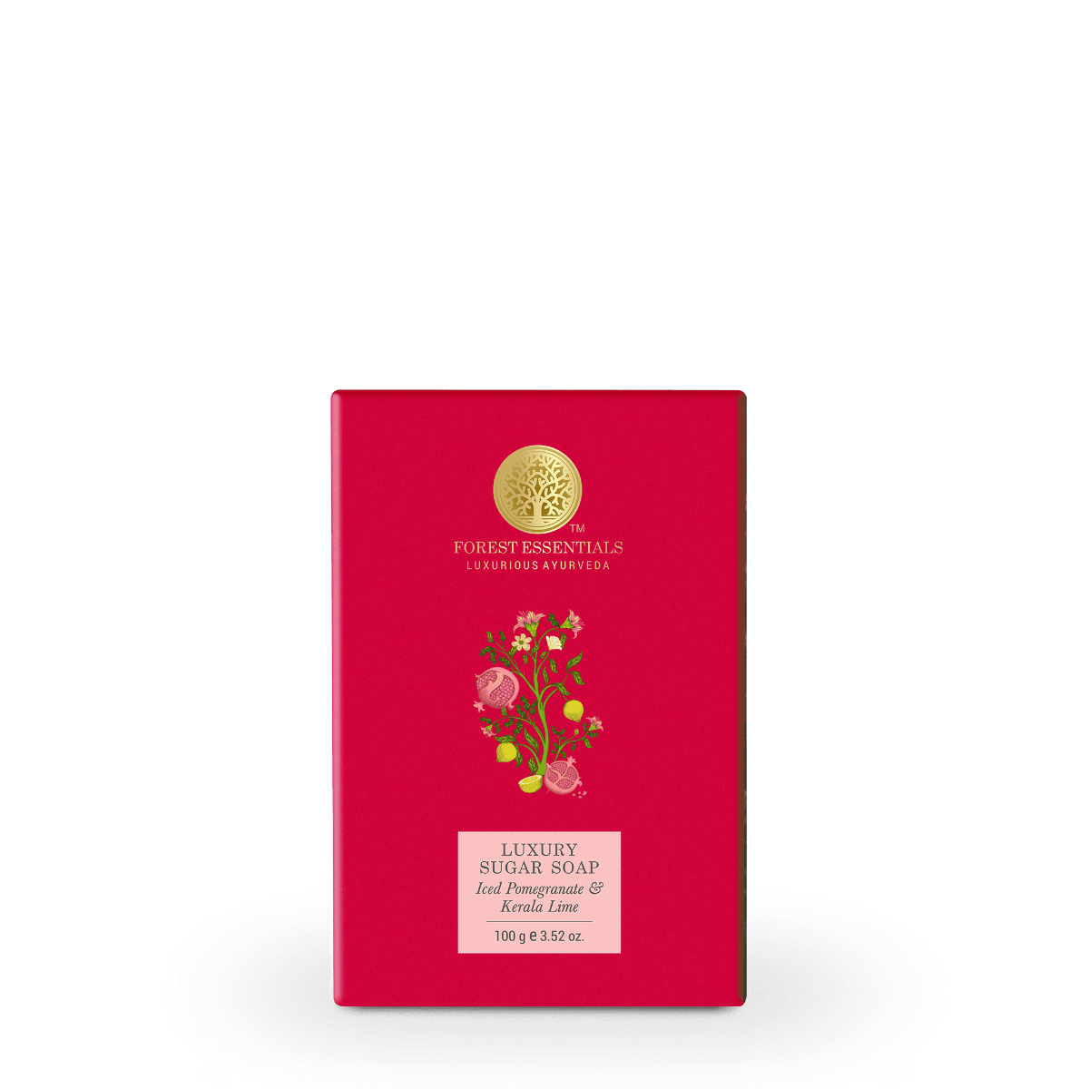 Luxury Sugar Soap Iced Pomegranate & kerala Lime 100g