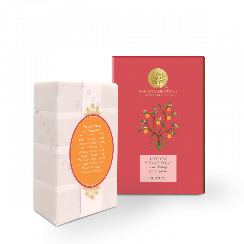 Luxury Sugar Soap Bitter Orange & Cinnamon 100g