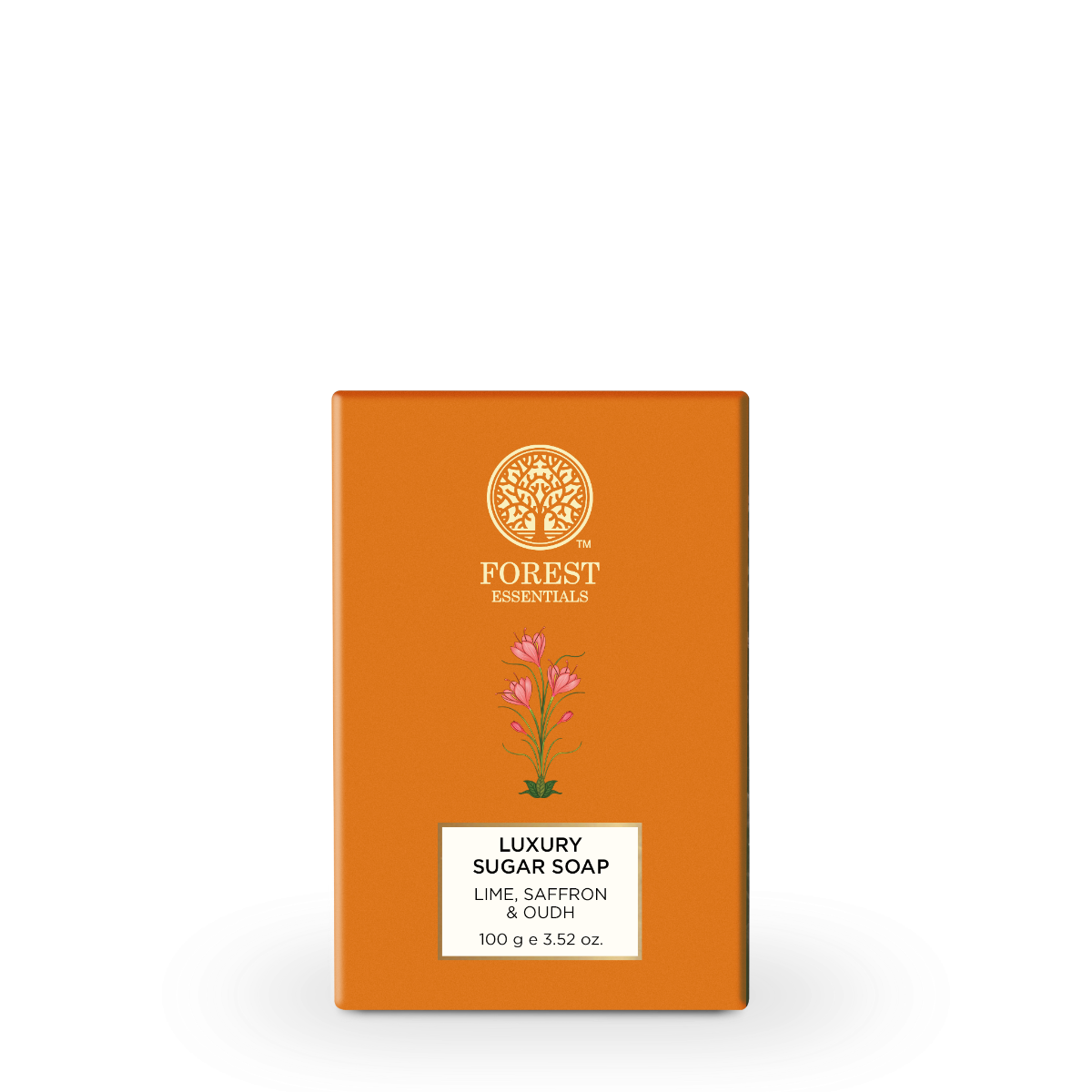Luxury Sugar Soap Lime Saffron & Oudh 100g