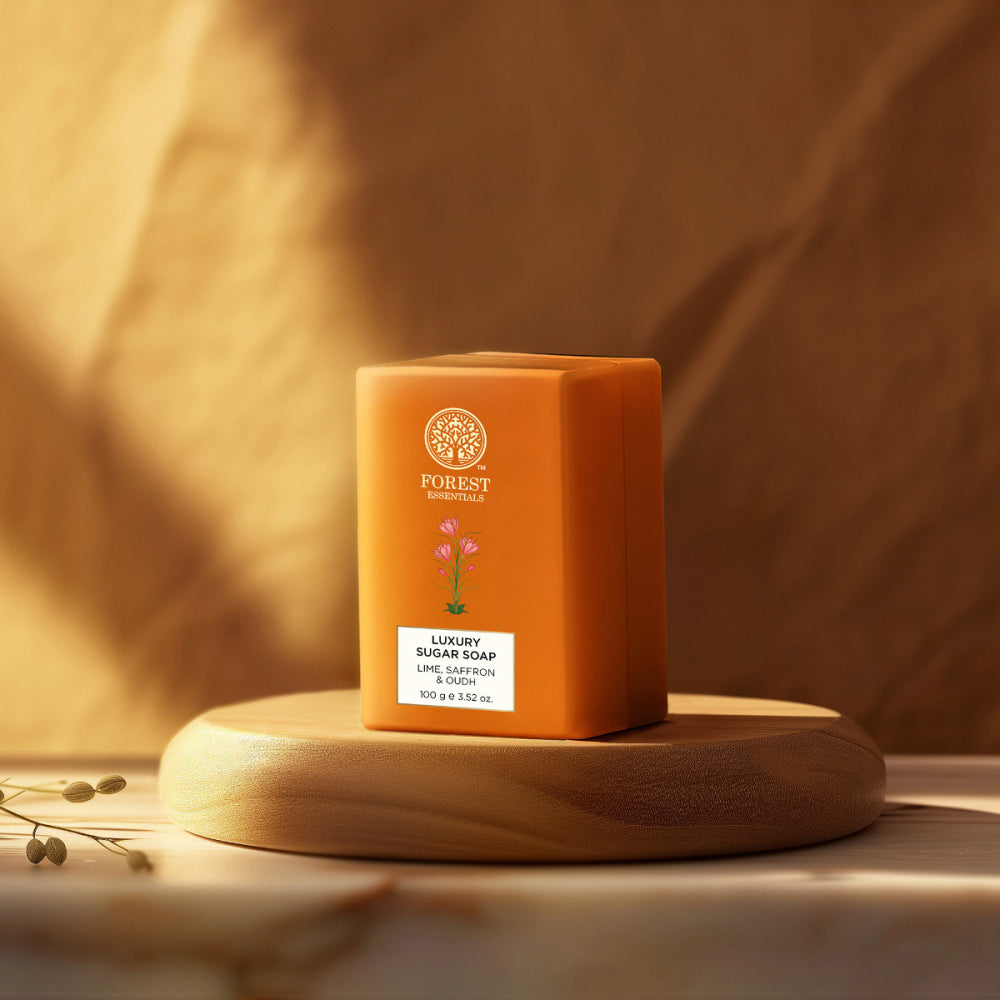 Luxury Sugar Soap Lime Saffron & Oudh 100g