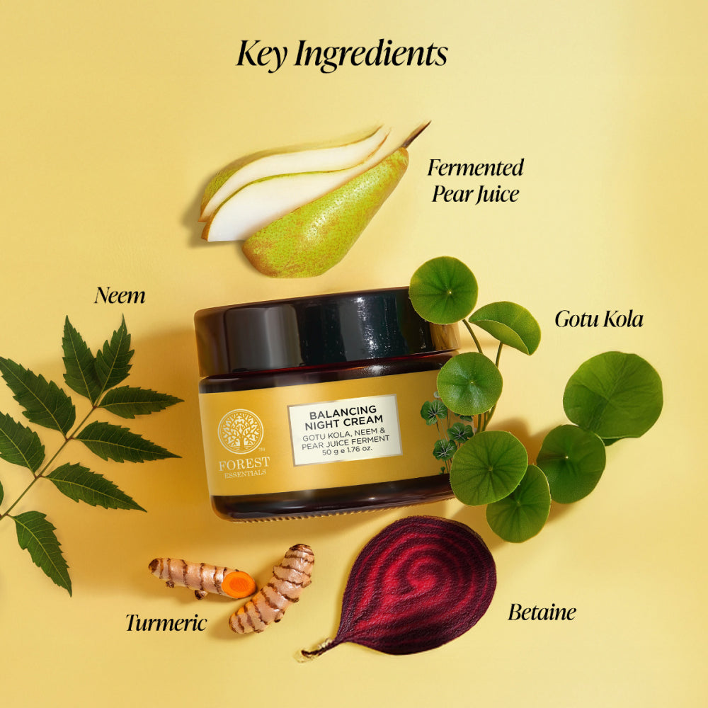 Balancing Night Cream with Gotu Kola, Neem & Pear Juice Ferment 50g