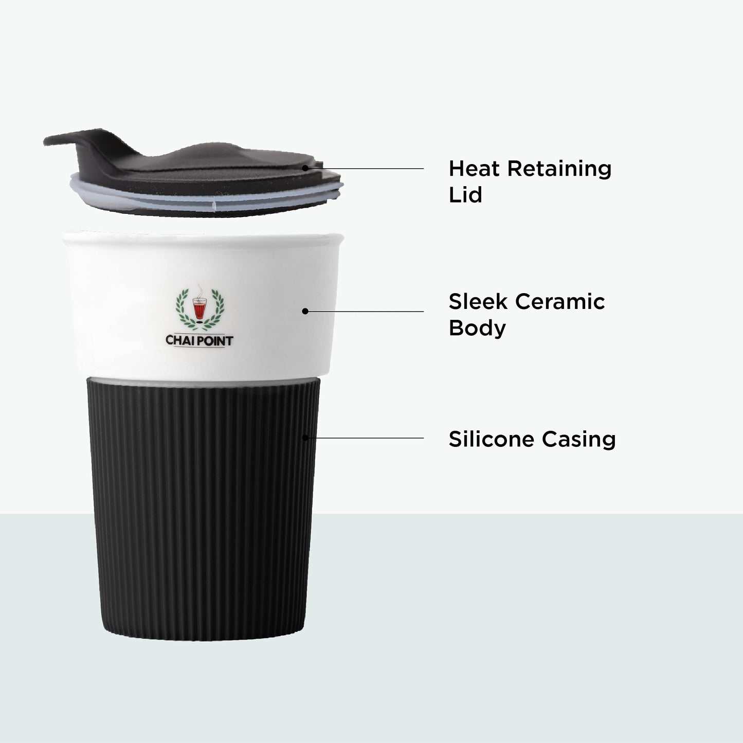 Ceramic Sipper Mug (Black)