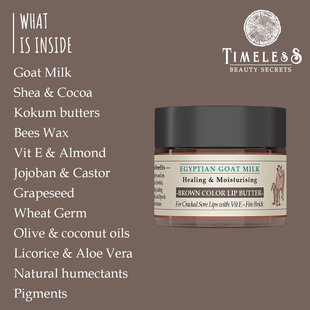 Egyptian Goat Milk Lip Butter Brown MLBB 8g