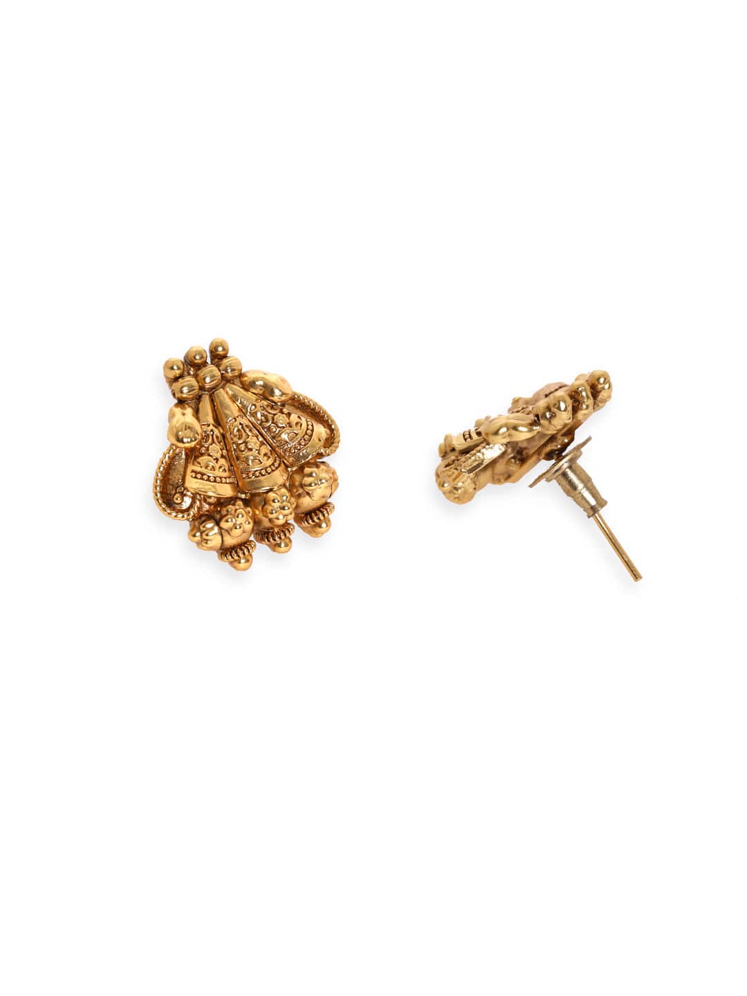 Short Golden Temple Necklace Set Gold