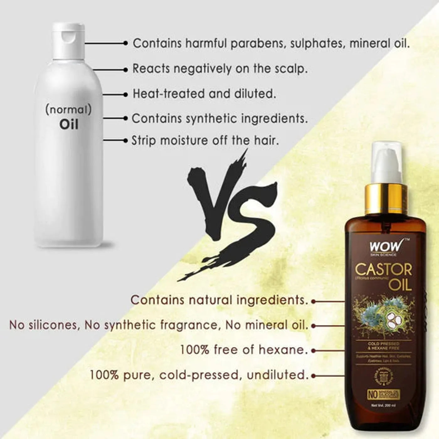 Castor Oil Pure Hexane Free 200ml
