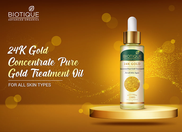 24K GOLD TREATMENT OIL Concentrate Pure Gold 30 ml