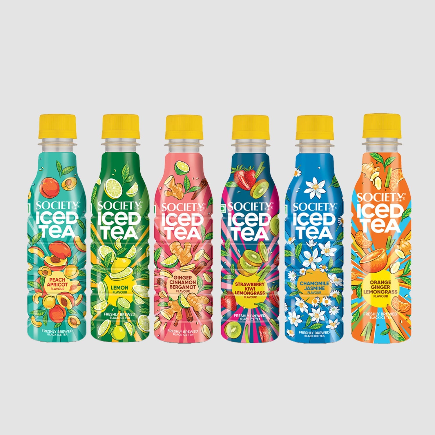 Society Iced Tea bottles Assorted 250ml - Pack of 6 250ml