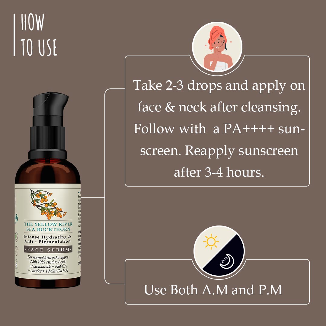 The Yellow River Sea Buckthorn Hydrating Anti Pigmentation Face Serum 30ml