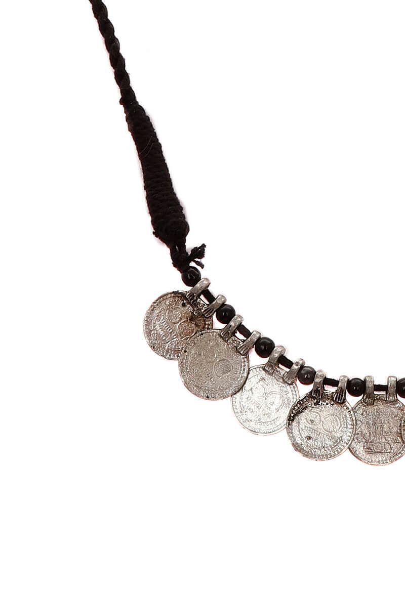Salazar German Silver Coin Necklace