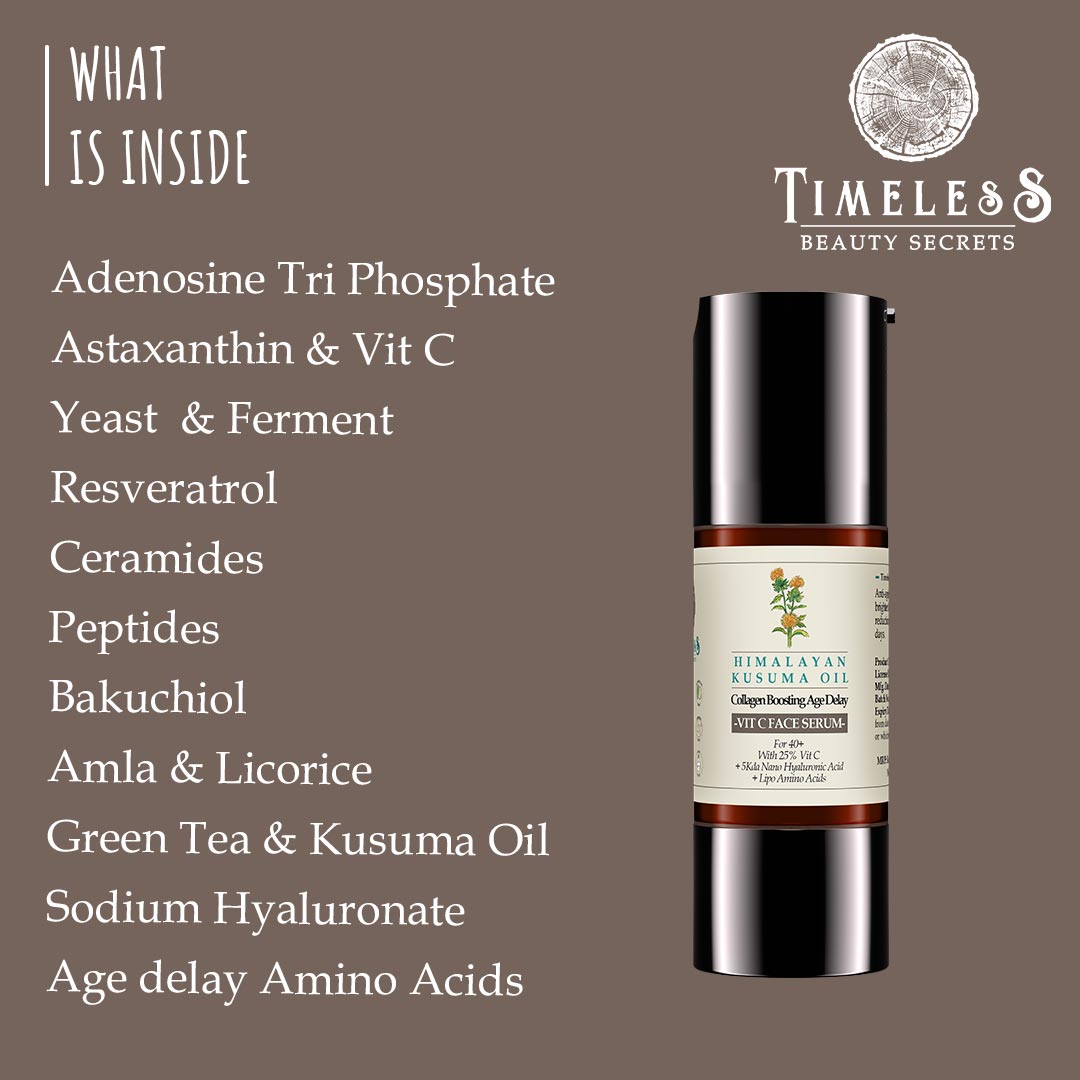 Himalayan Kusuma Oil Anti-Ageing Vit C Face Serum 30ml