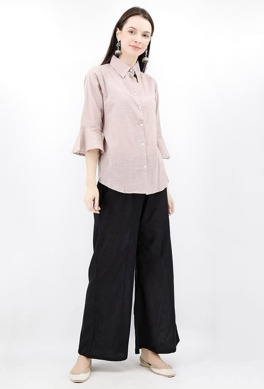 Lilac Button Down Shirt In Cotton Slub サイズ XS