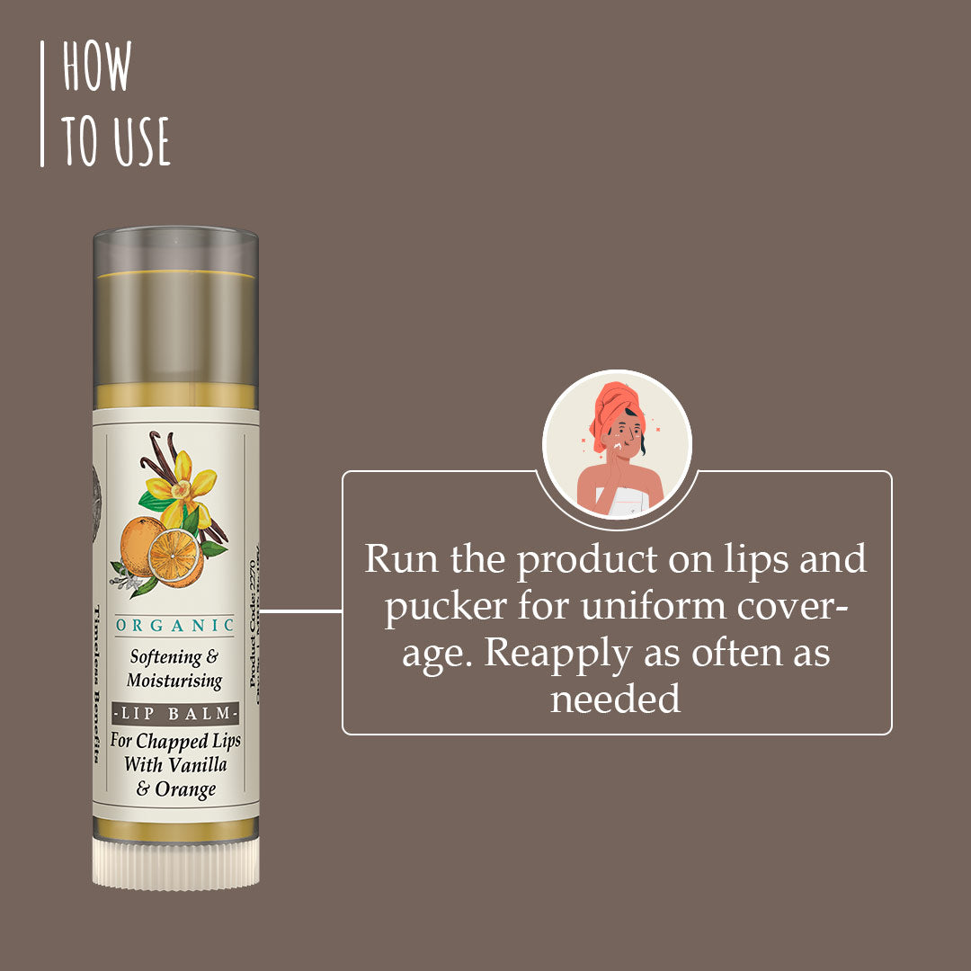 Organic Softening & Moisturising Lip Balm for Chapped Lips Chocolate 5g