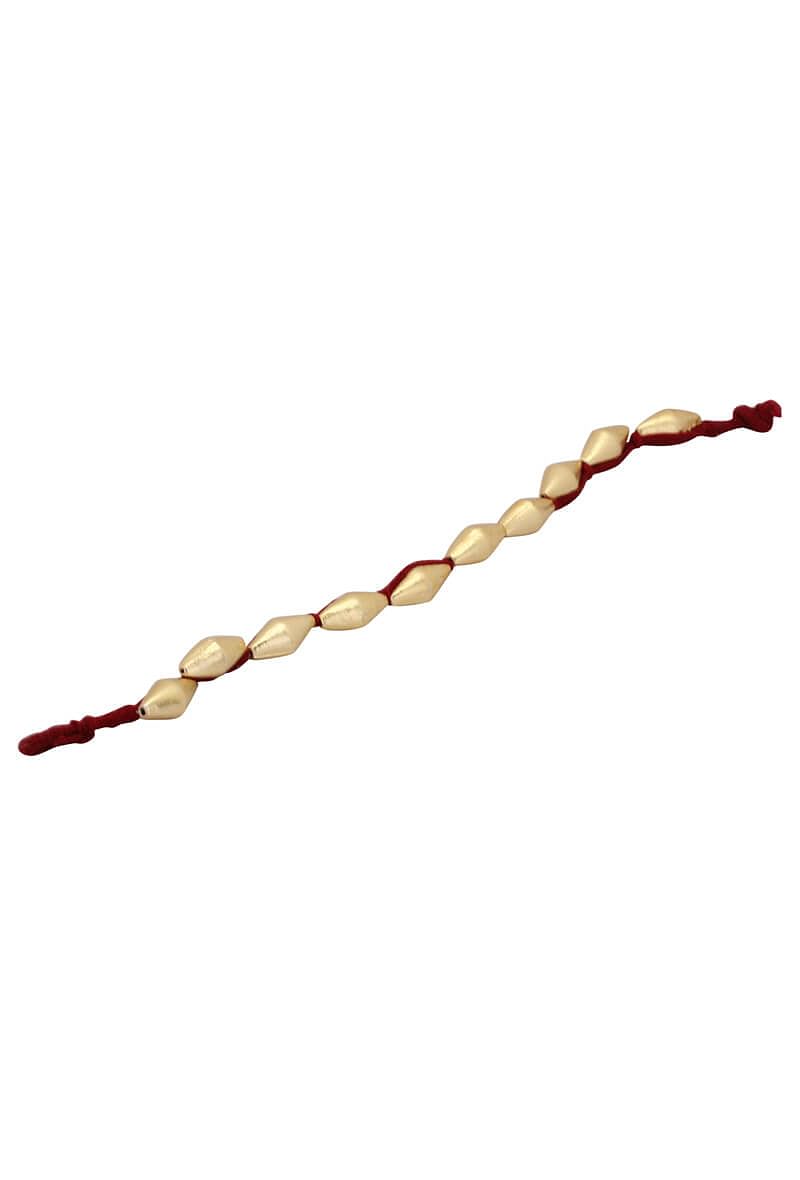 Set of 2: Poppy Red Single Strand Anklet