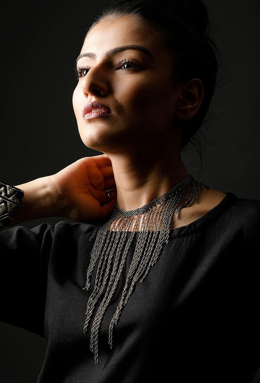 Alice Silver Plated Brass Chain Necklace