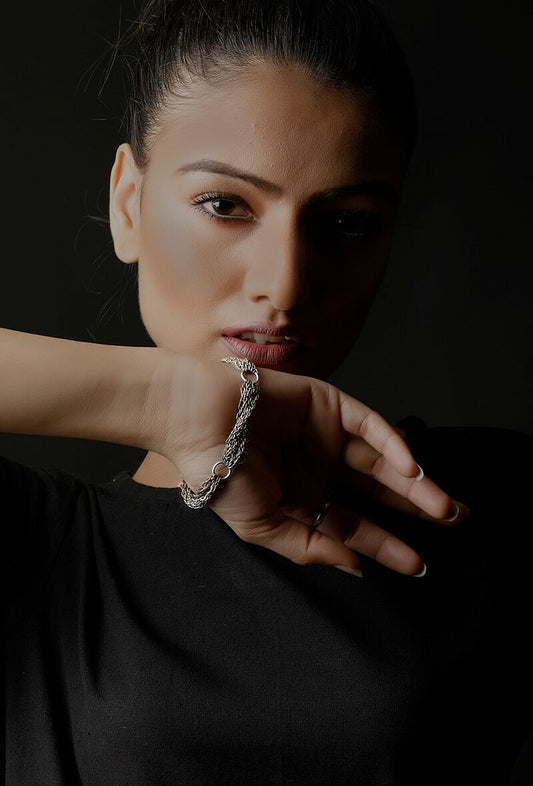 Vienna Silver Plated Brass Chain Bracelet