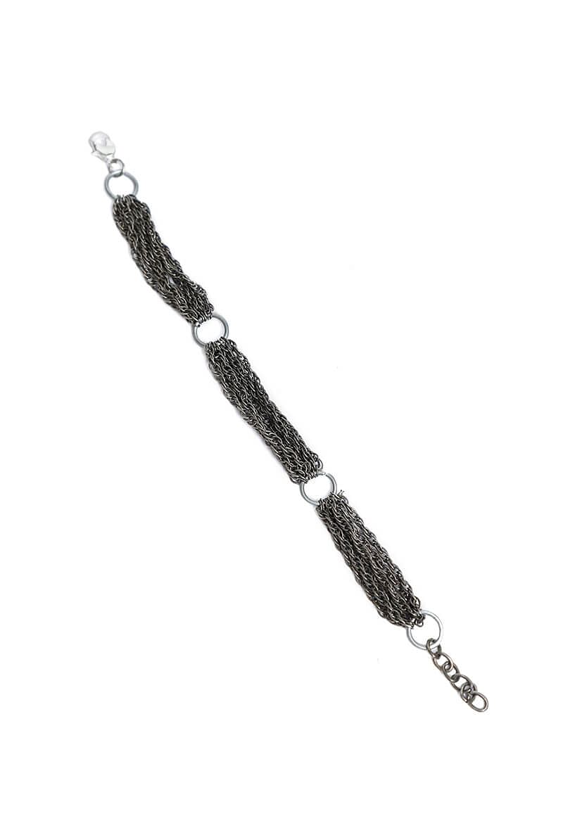 Vienna Silver Plated Brass Chain Bracelet