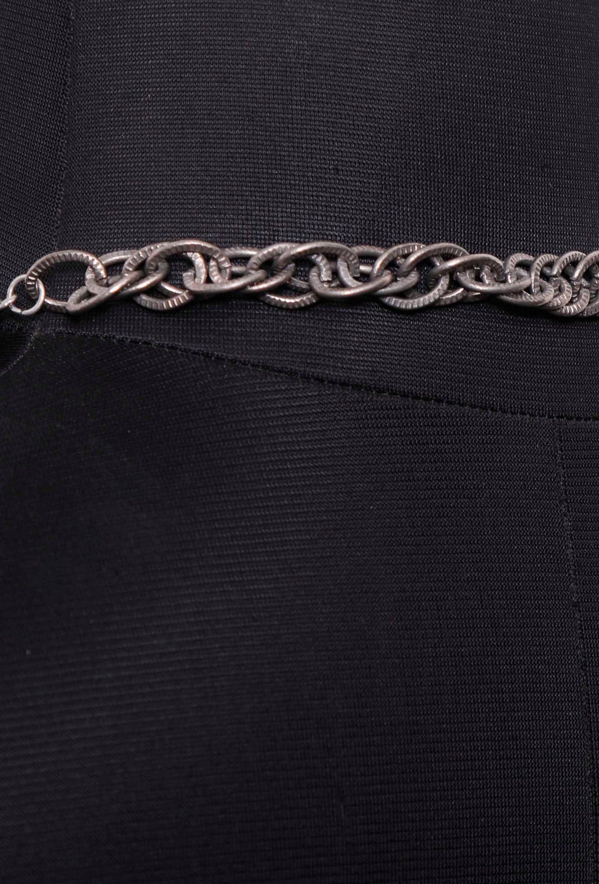 Chain Link Silver Plated Brass Tribal Necklace