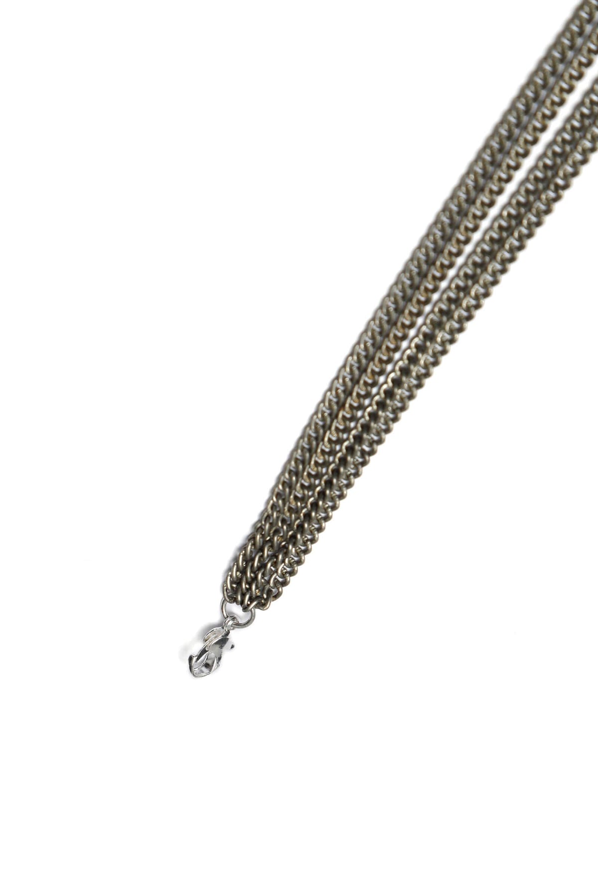 Multi-Layered Silver Plated Brass Anklet With Antique Finish