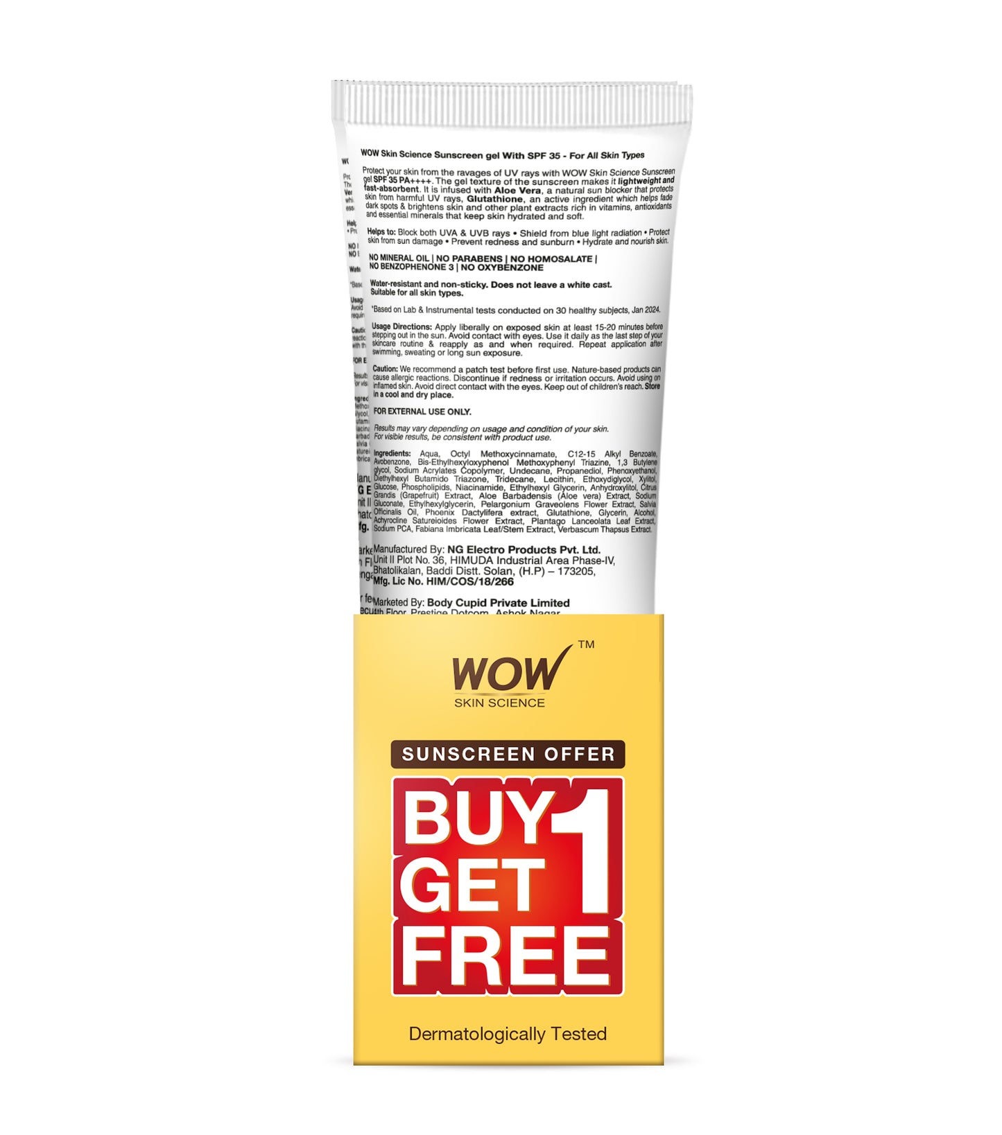 Sunscreen Gel SPF 35 PA++++ UVA/UVB & Blue Light Protection