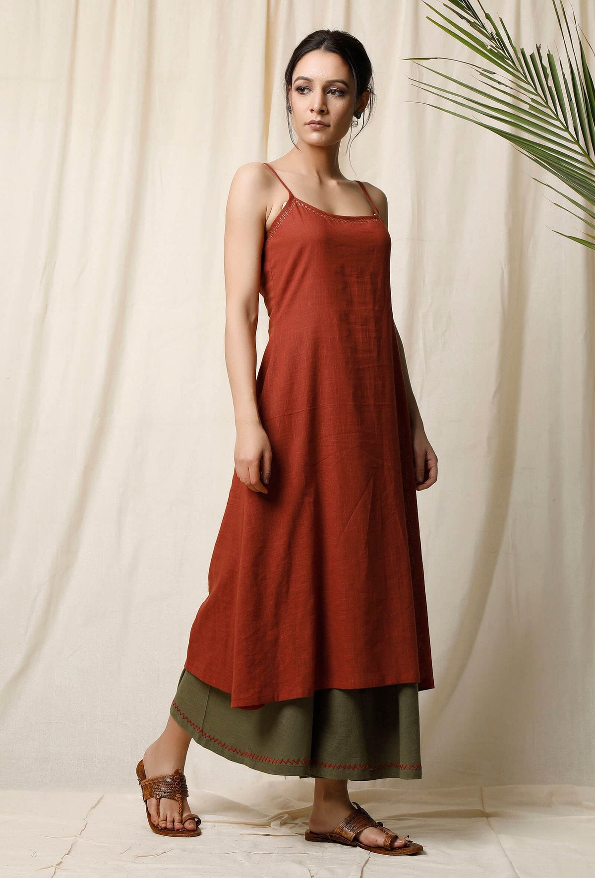Gerua Cotton Slub Slip サイズ XXXL