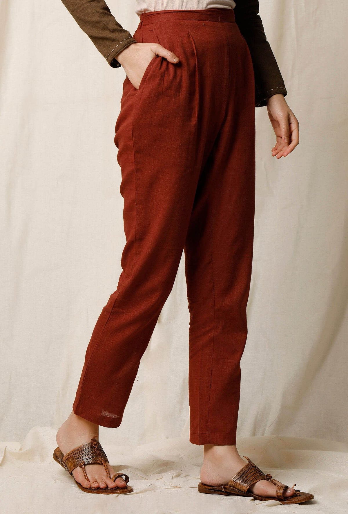 Gerua Cotton Slub Pants サイズ S
