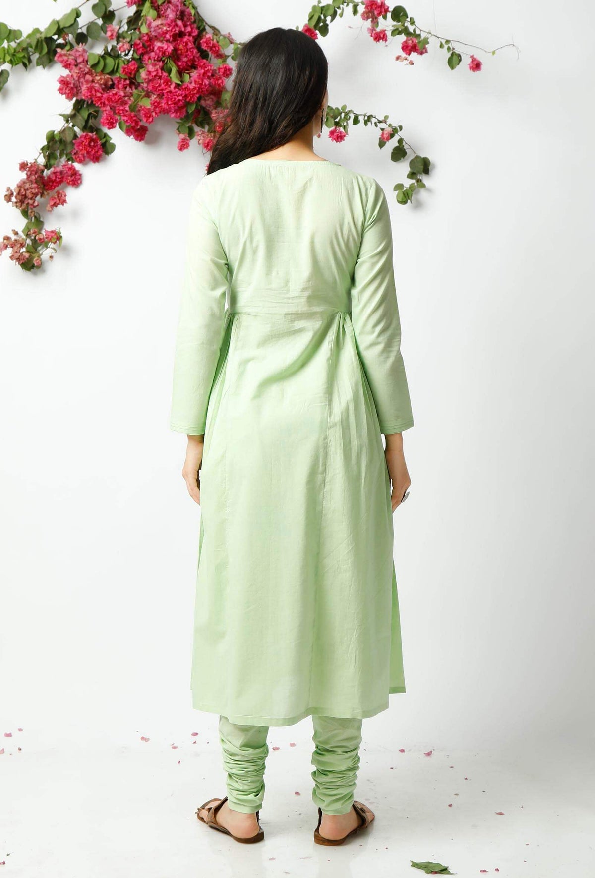 Light Green Cotton Kurta サイズ XL