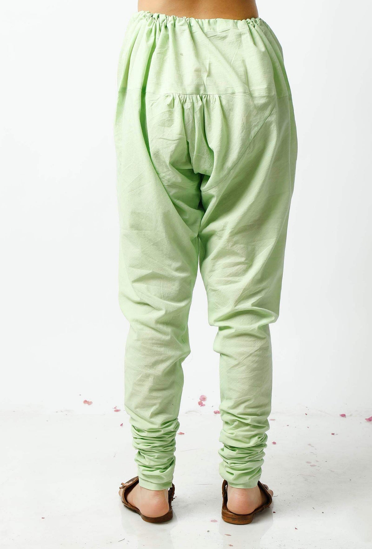 Light Green Cotton Churidar サイズ M