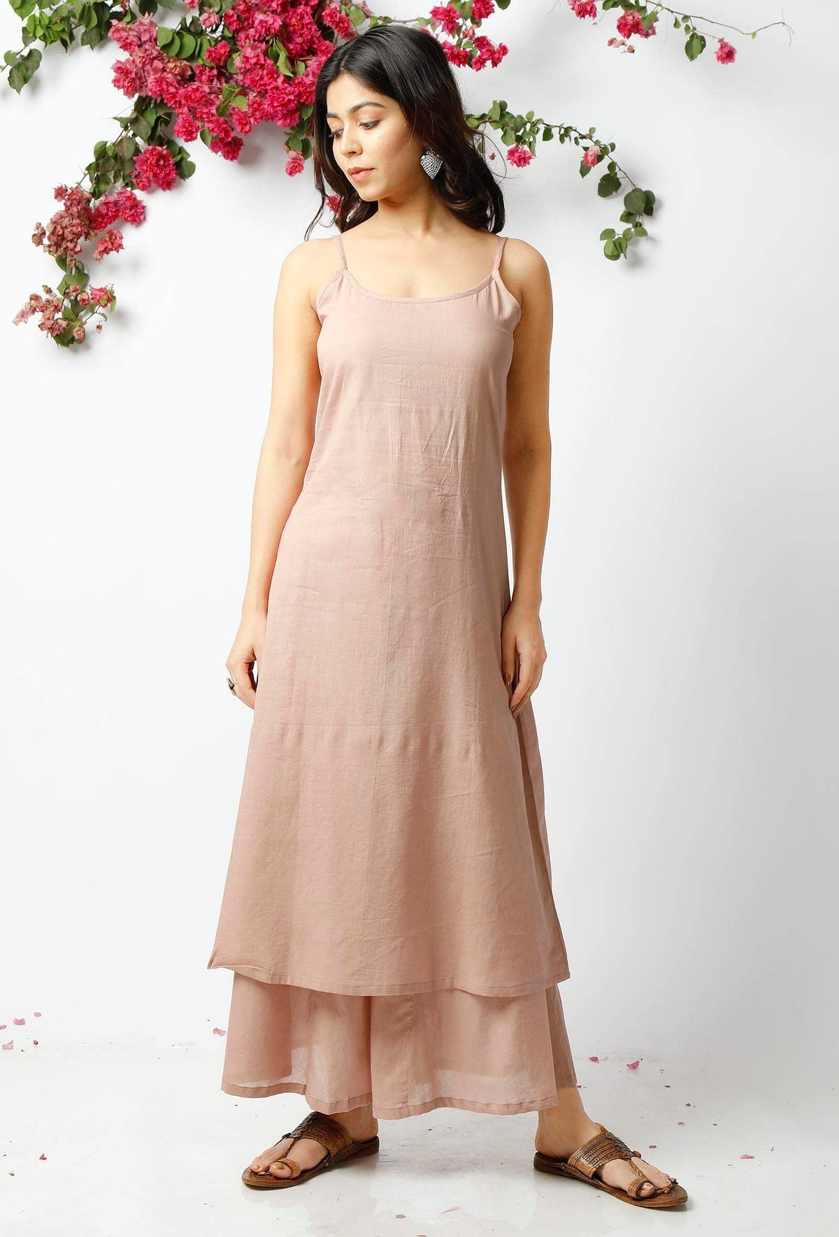 Beige Cotton Slip Kurta サイズ XL
