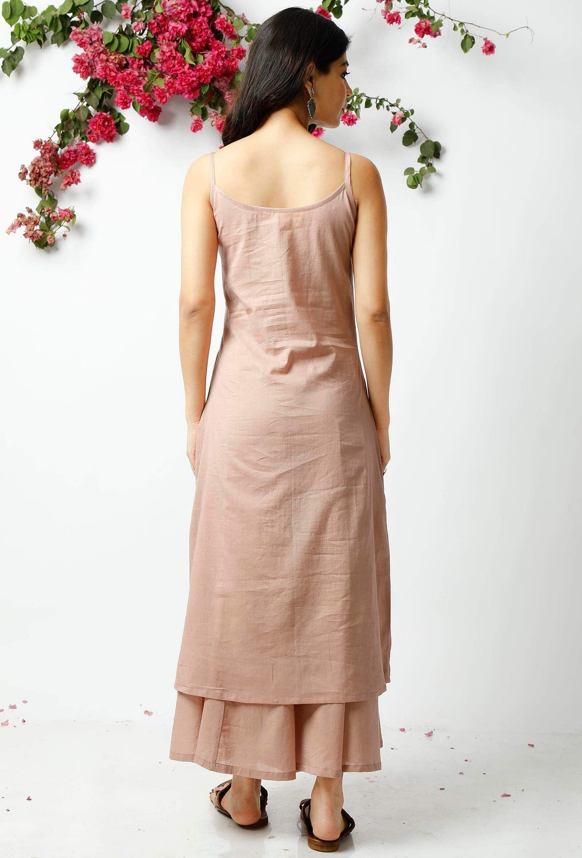 Beige Cotton Slip Kurta サイズ L