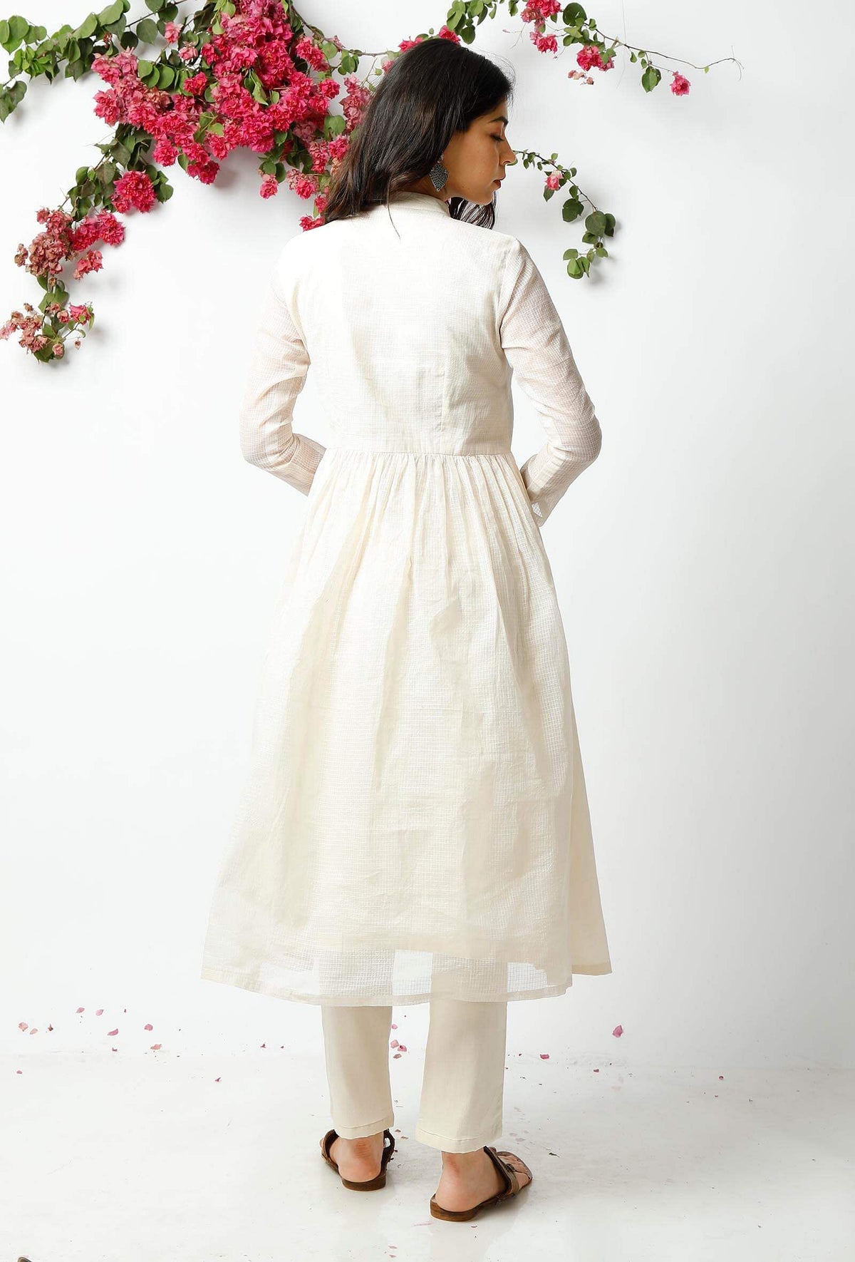 Off White Cotton Kurta サイズ XXL