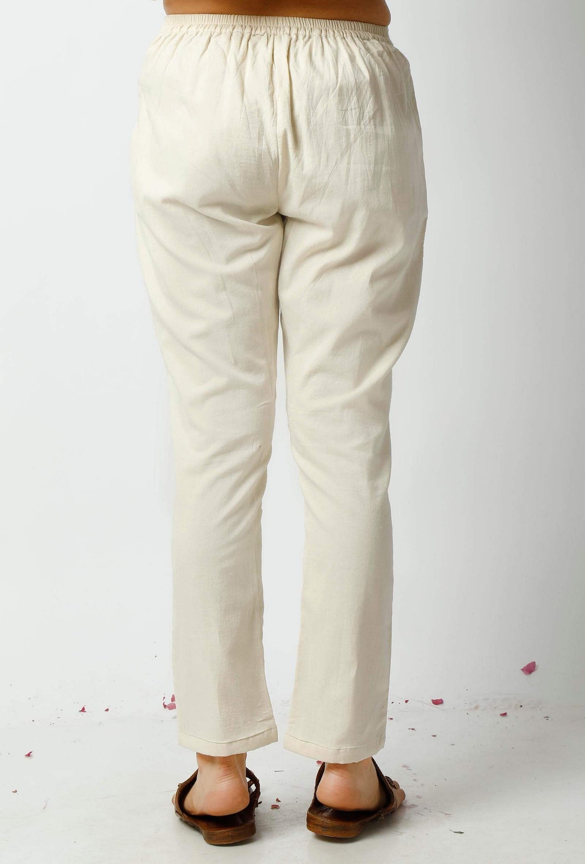 Off White Cotton Pants サイズ M