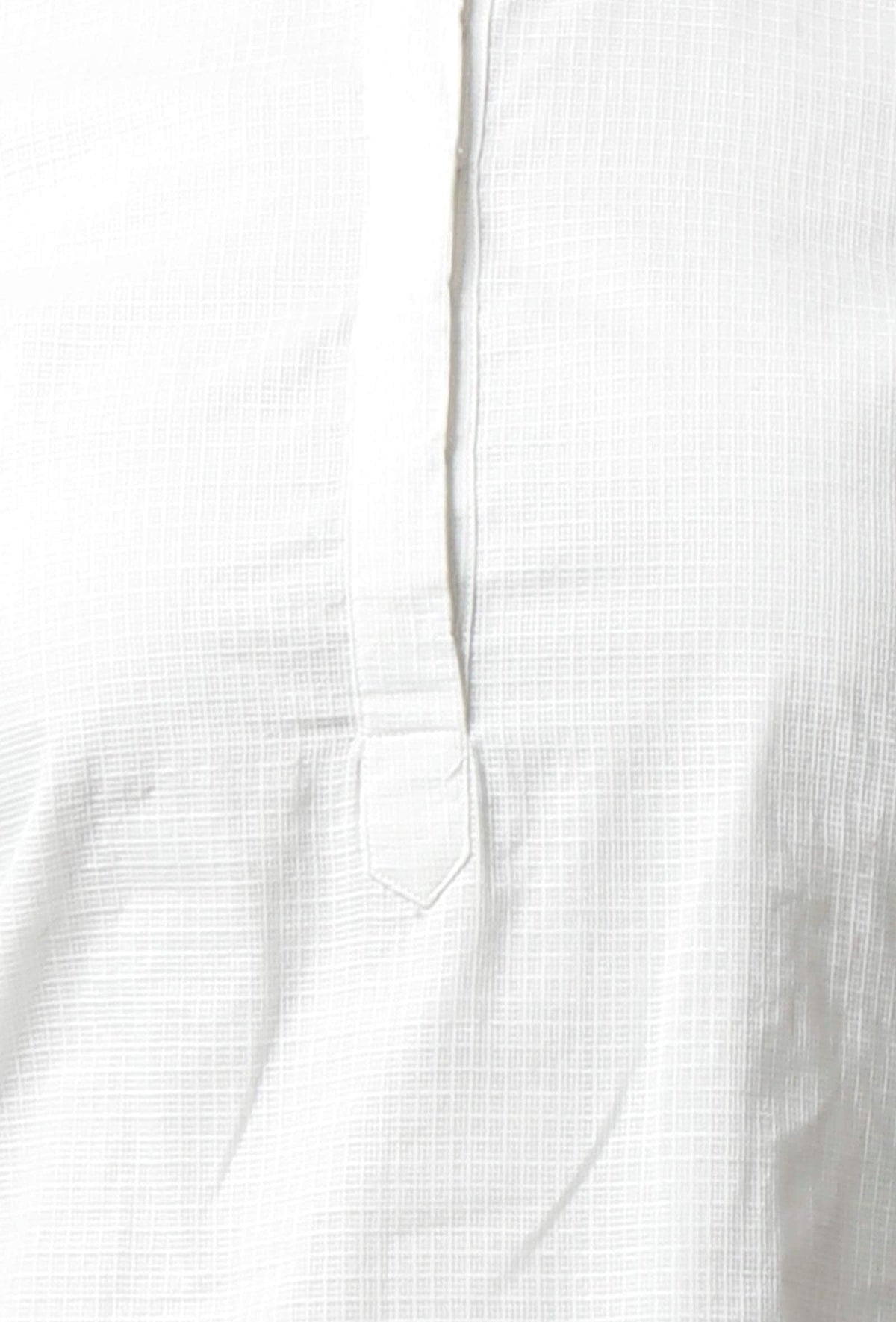White Kota Doria Cotton Kurta サイズ XXL