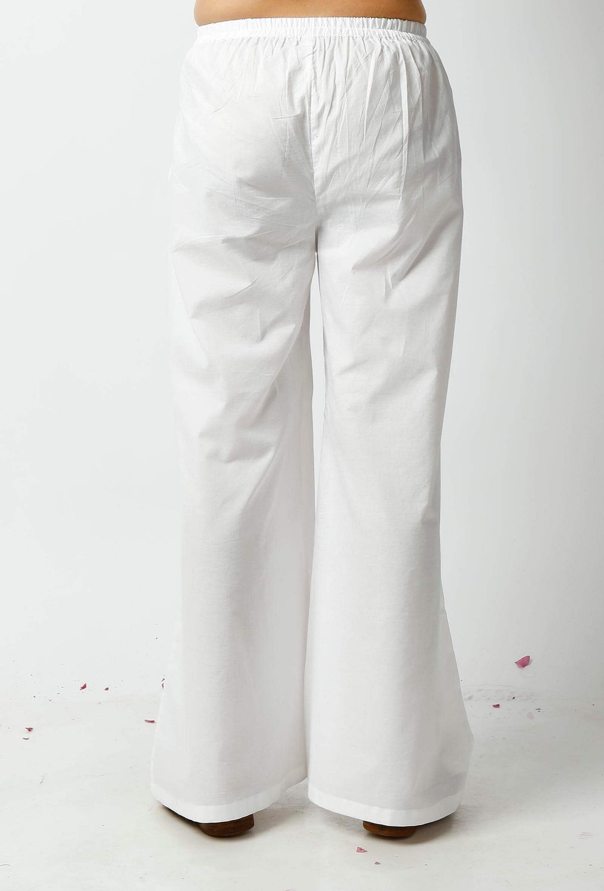 Summer White Cotton Pants サイズ L
