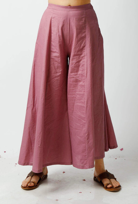 Violet Cotton Palazzo Pants サイズ L