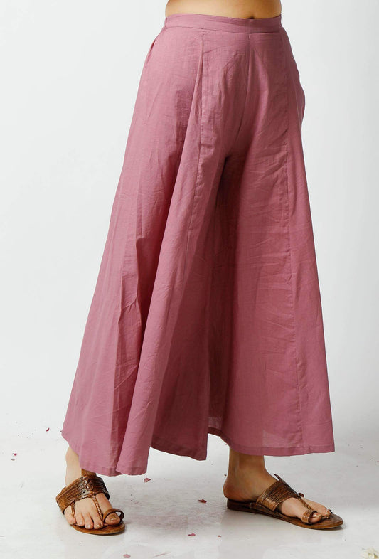 Violet Cotton Palazzo Pants サイズ L