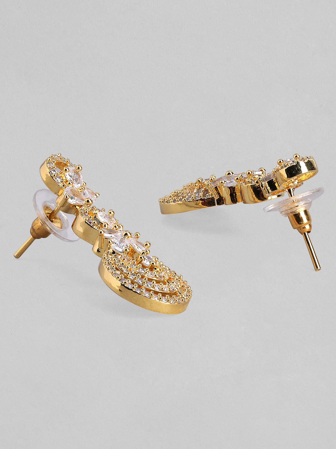 American Diamond Zirconia Choker Set Gold