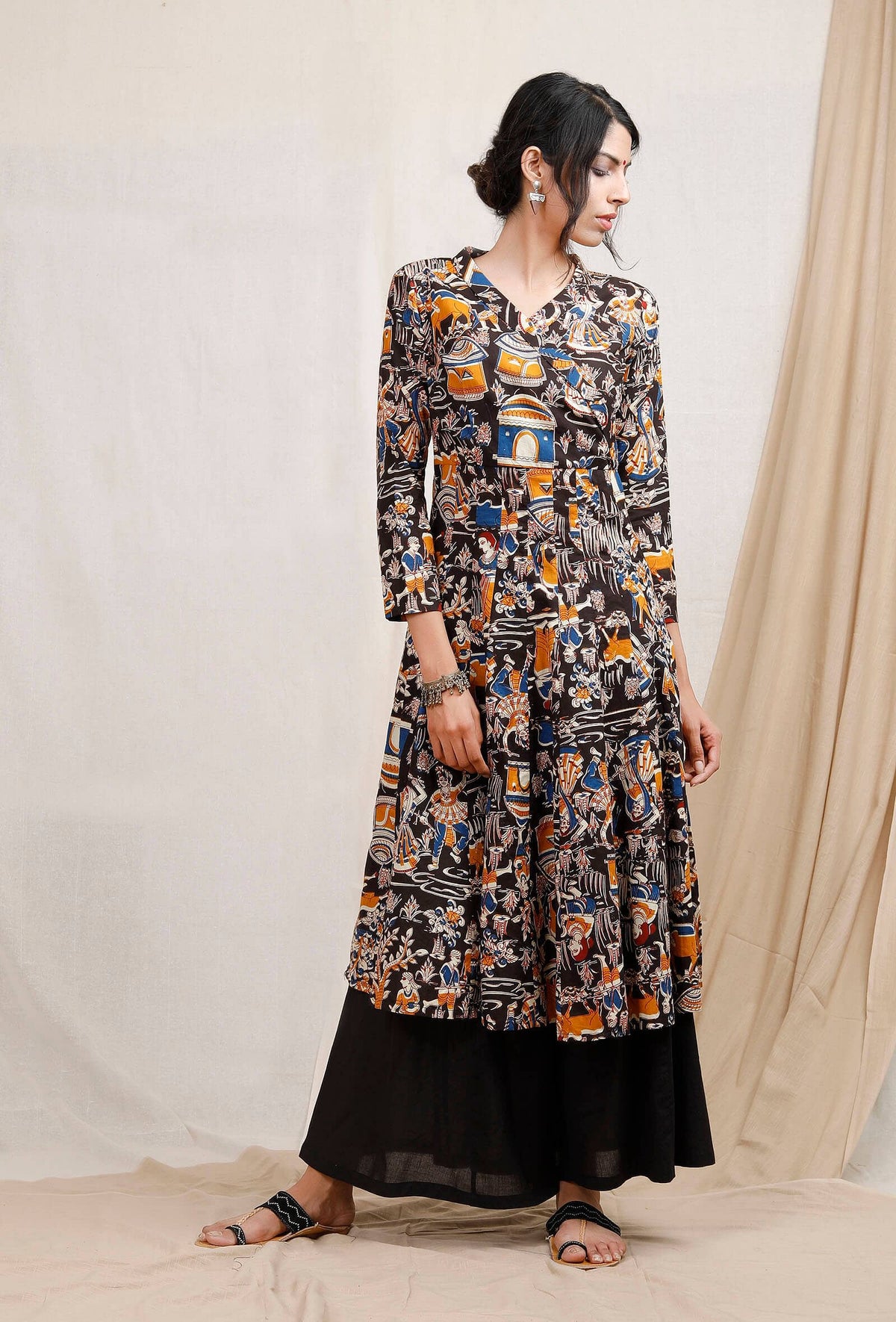 Kalamkari Block Printed Kurta サイズ XS