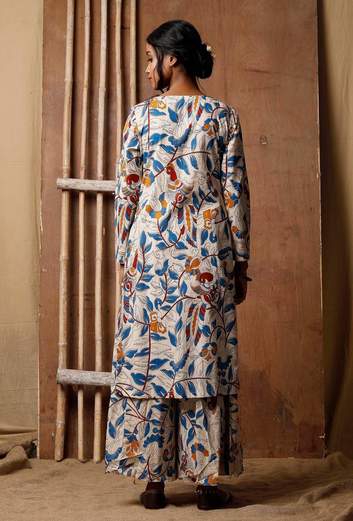 Kalamkari Side Dori Cotton Kurta サイズ XS