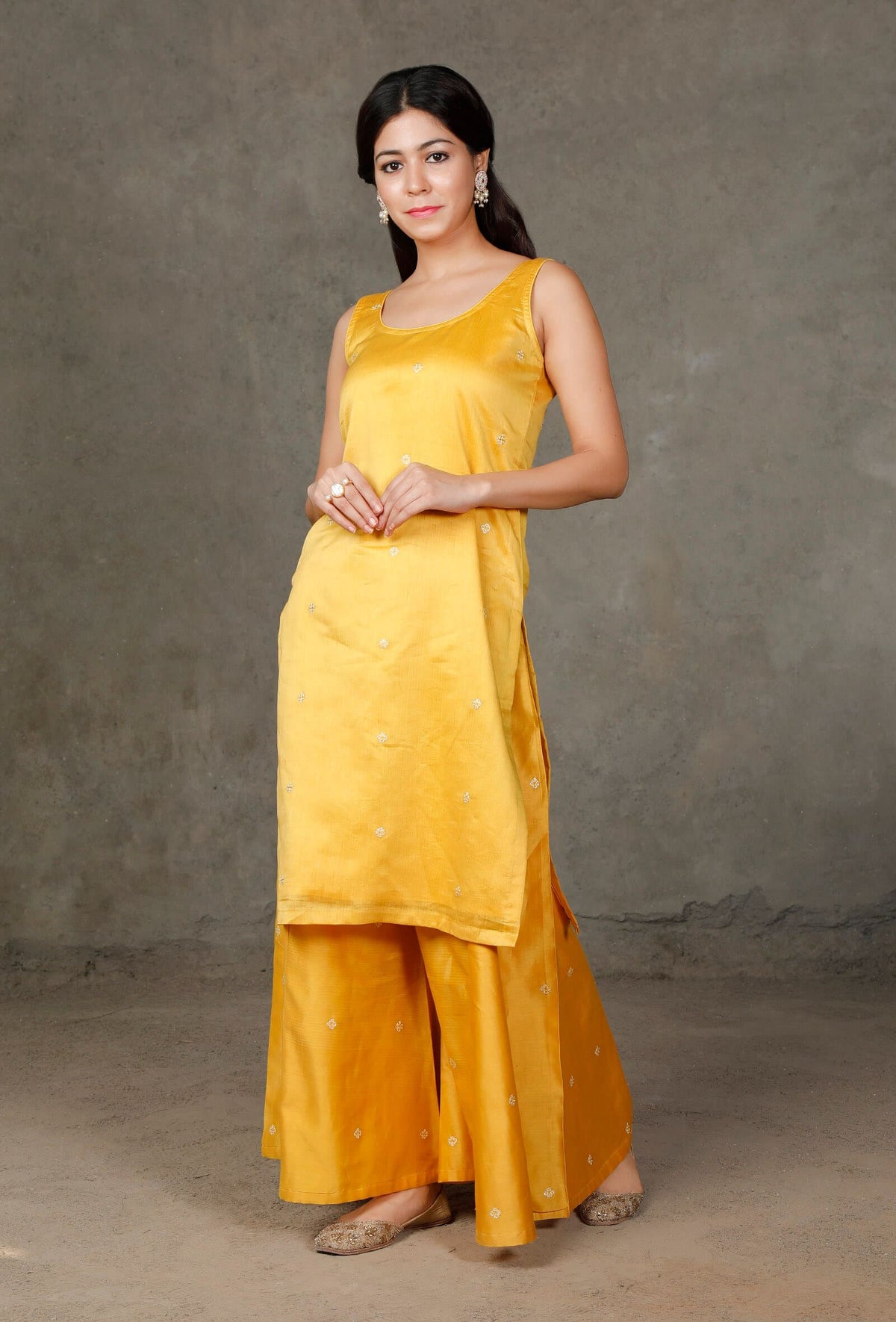 Tuscan Chanderi Kurta サイズ L